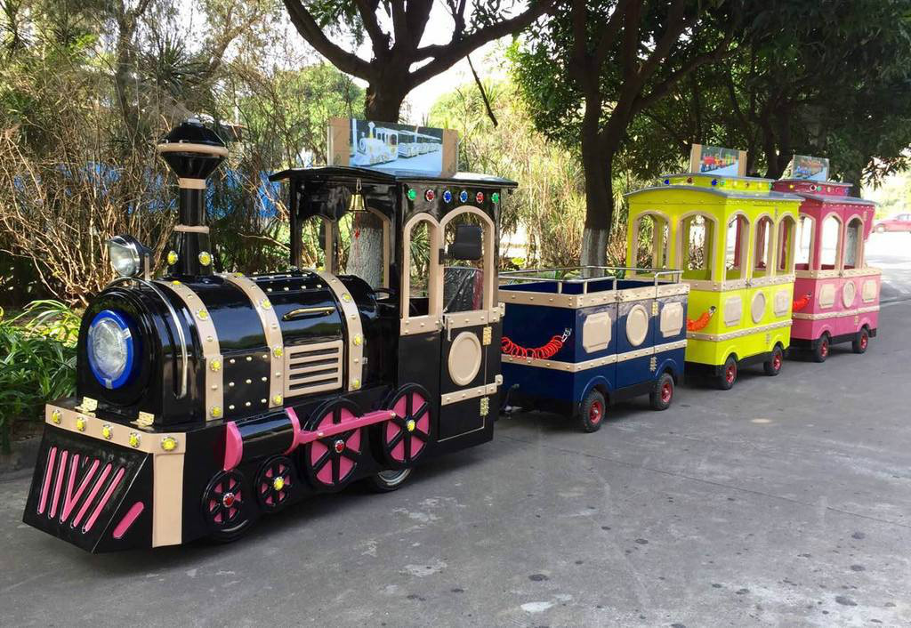 青秀景区广商场无轨观光小火车电动儿童游乐设备小火车可坐人户外玩具